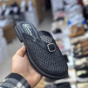 Mule Femme Chic - Noire - Ref : H203