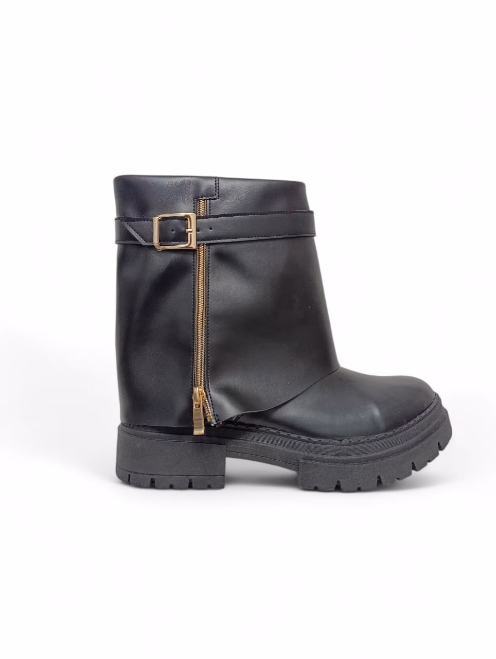 Bottes Femme en Cuir Noire plus Noire – Réf : H701 – Image 2