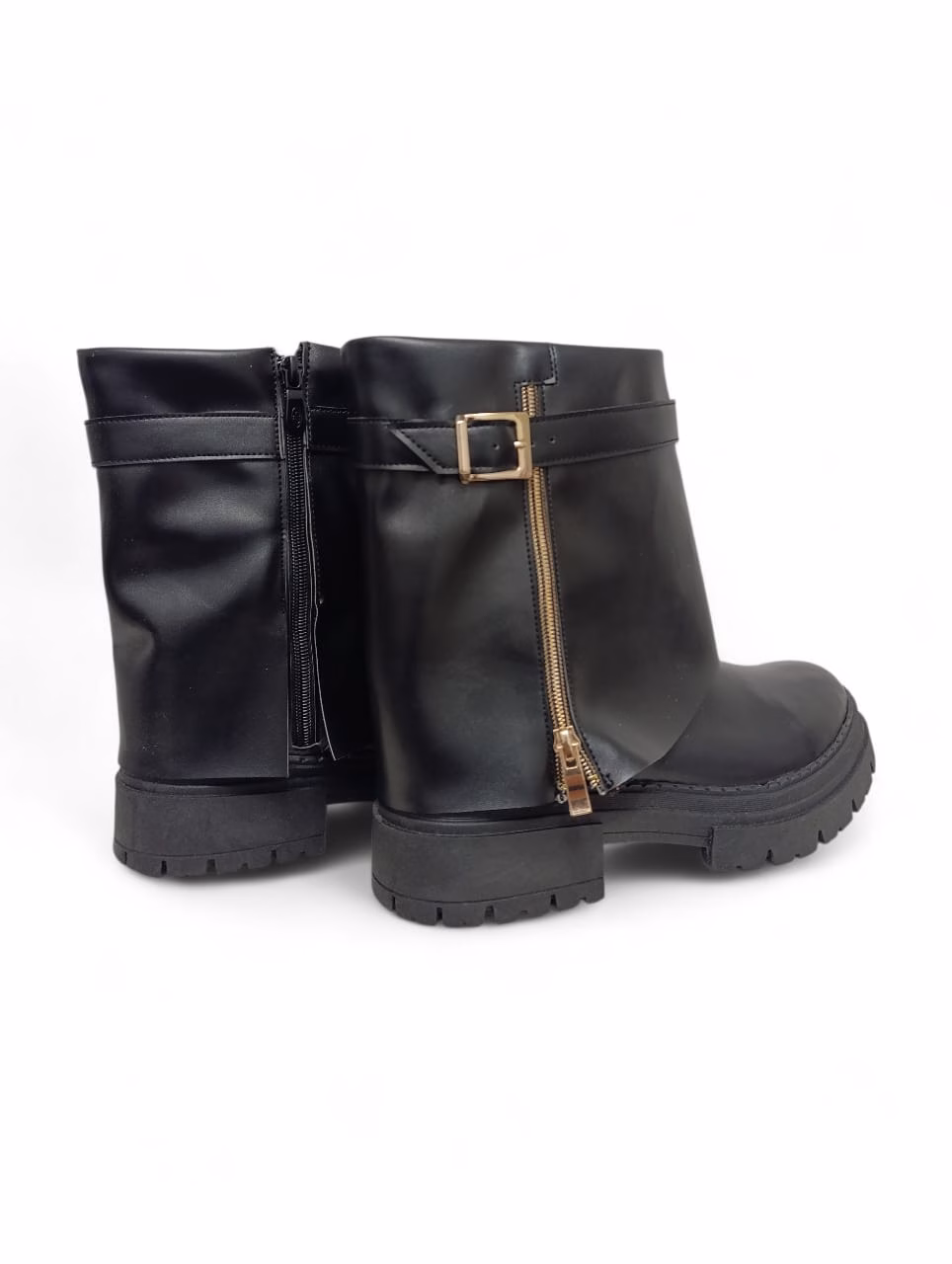 Bottes Femme en Cuir Noire plus Noire – Réf : H701 – Image 3