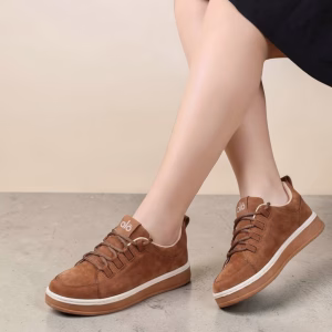 Basket Femme – Tendance – Confortable – Noire - Marron - Beige - Caramel – Réf : A 002