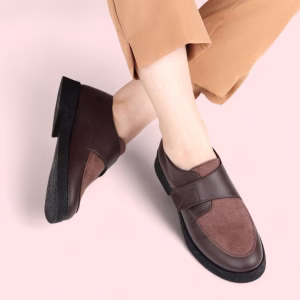 Derbies Cuire Façade Dain avec Scratch - Noire - Marron - Caramel - Marron Foncé Réf : R050